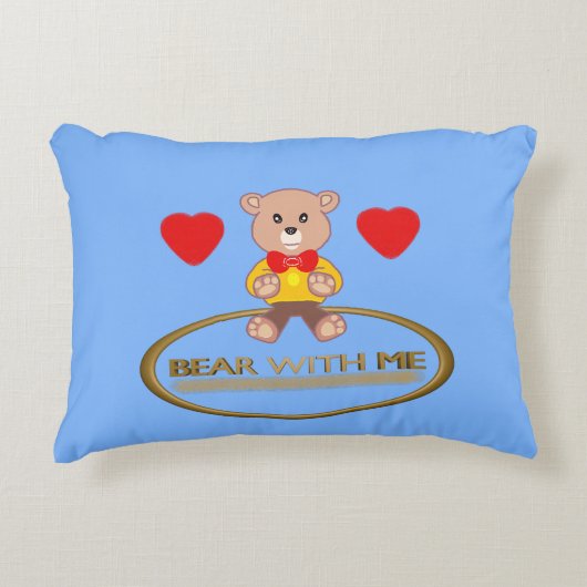 Teddybär dekokissen (Vorderseite)