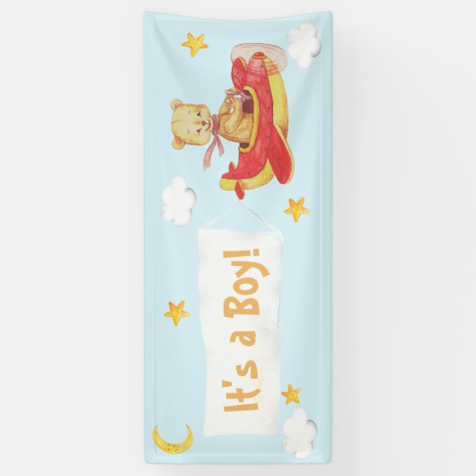 *~* Teddybär, der es zieht, ist ein Banner (Vertikal)