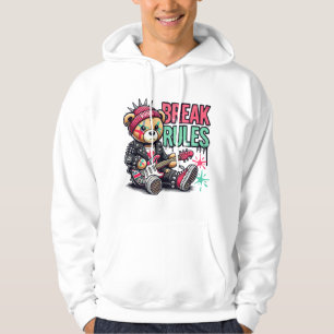 Teddybär, der Regeln bricht Hoodie
