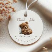 Teddybär, der sich wunderbar schlummert, danke geschenkanhänger