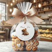 Teddybär, der sich wunderbar schlummert, danke geschenkanhänger