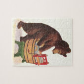 Teddybär, der Wäscherei tut Puzzle (Horizontal)