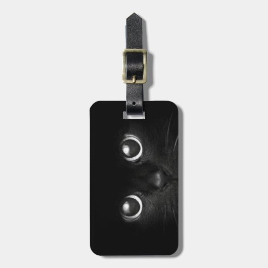 Teddybär die Katze Gepäckanhänger (Vorderseite vertikal)