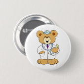 Teddybär-Doktor Button (Vorne & Hinten)