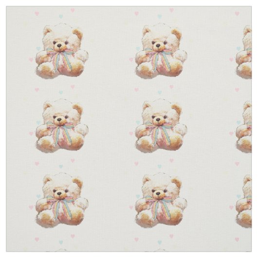 Teddybär-Druck-Gewebe-Material Stoff (Muster)