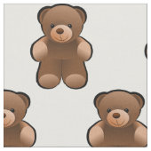 Teddybär-Druck-Gewebe-Material Stoff (Nahaufnahme)