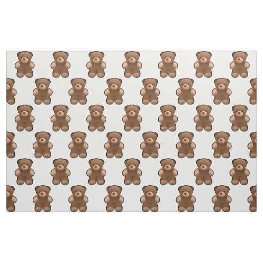Teddybär-Druck-Gewebe-Material Stoff (Fat Quarter (45,7 x 55,9 cm))