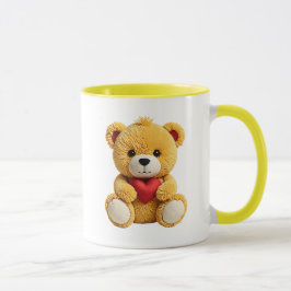 Teddybär, ein echtes kleines Herz. Tasse