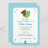 Teddybär-Einladung Einladung (Vorne/Hinten)