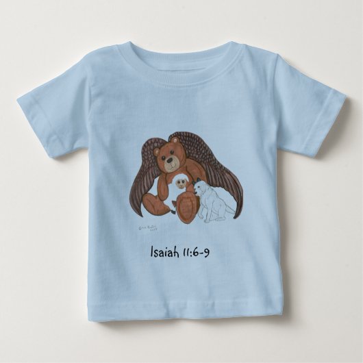 Teddybär-Engel Baby T-shirt (Vorderseite)