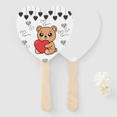 Teddybär Fächer (Vorne und Hinten)