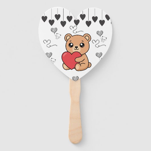 Teddybär Fächer (Vorderseite)