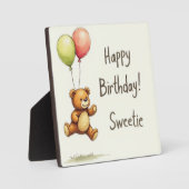 Teddybär Fotoplatte (Vorderseite)