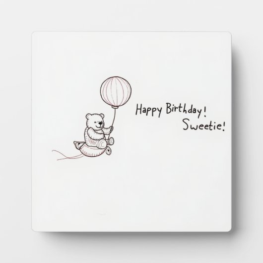 Teddybär Fotoplatte (Vorderseite)