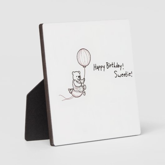 Teddybär Fotoplatte (Vorderseite)