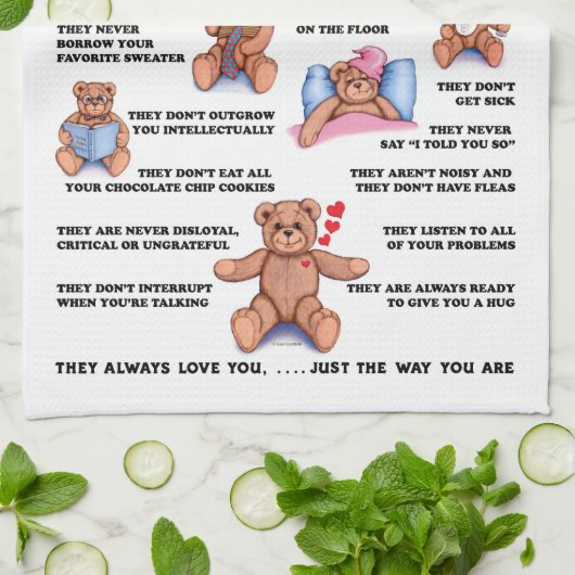 Teddybär-Freund-Tuch Handtuch (Gefaltet)