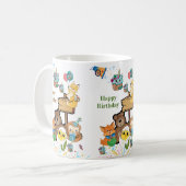 Teddybär Fuchs Küken Vogel Katze Keramik-Tasse Kaffeetasse (Vorderseite Links)