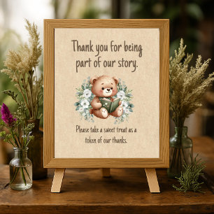 Teddybär-Gastgeschenke für eine Geschichte-Babysho Poster