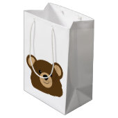 Teddybär-Geschenk-Tasche Mittlere Geschenktüte (Rückseite Schrägansicht)