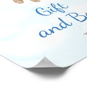 Teddybär-Geschenk- und Bücherposter Poster (Ecke)