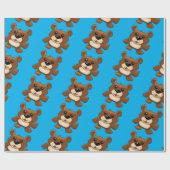 Teddybär Geschenkpapier (Flach)