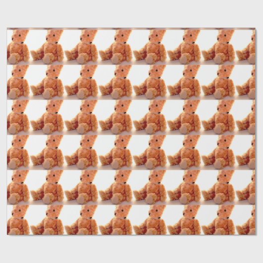 Teddybär Geschenkpapier (Flach)