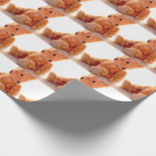 Teddybär Geschenkpapier (Ecke)