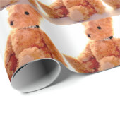 Teddybär Geschenkpapier (Rolleneckpunkt)