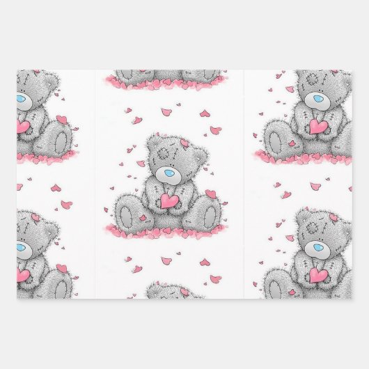 Teddybär Geschenkpapier Set (Vorderseite 2)