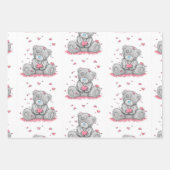 Teddybär Geschenkpapier Set (Vorderseite)
