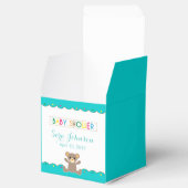 Teddybär-Geschlechts-neutrale Babyparty danken Geschenkschachtel (Geöffnet)