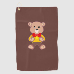 Teddybär golfhandtuch