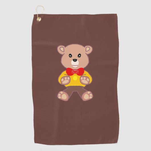 Teddybär golfhandtuch (Vorderseite)