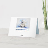 Teddybär-Grußkarte Feiertagskarte (Rückseite)