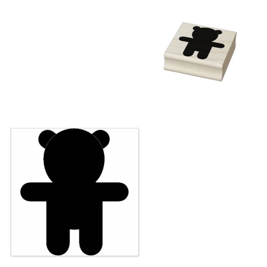 Teddybär Gummistempel (Stempel)