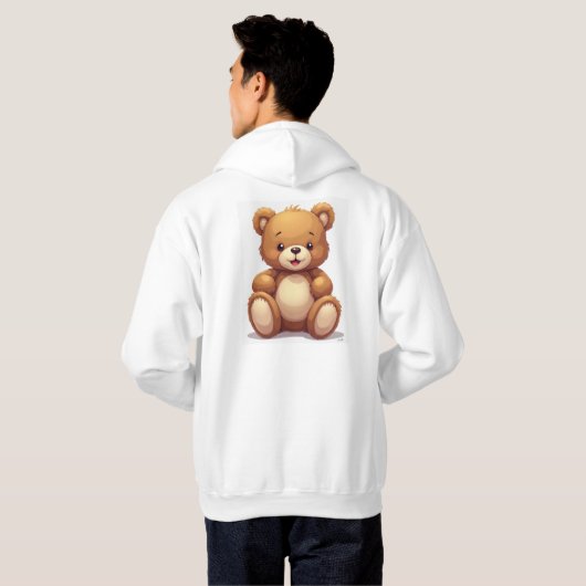 Teddybär Hoodie (Schwarz voll)
