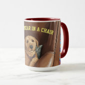 Teddybär in einem Sessel, der Becher Tasse (VorderseiteRechts)