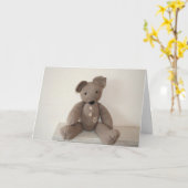 Teddybär Joe Karte (Gelbe Blume)