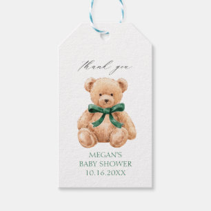 Teddybär-Junge-Baby-Party Geschenkanhänger
