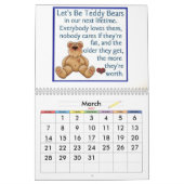 Teddybär-Kalender Kalender (Mär 2027)