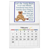 Teddybär-Kalender Kalender (Feb 2027)