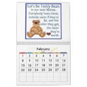 Teddybär-Kalender Kalender (Feb 2026)