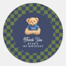 Teddybär Karo Retro Geburtstag