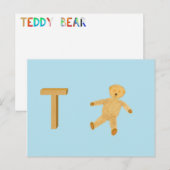 Teddybär Karte (Vorne/Hinten)