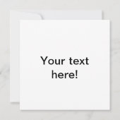 Teddybär Karte (Rückseite)