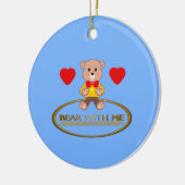 Teddybär keramik ornament (Links)