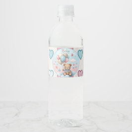 Teddybär Kindergarten Vorschul Begrüßungsfeier Wasserflaschenetikett