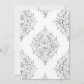 Teddybär kleine Dame Danke, Card Einladung (Rückseite)