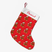Teddybär Kleiner Weihnachtsstrumpf (Vorderansicht (hängend))