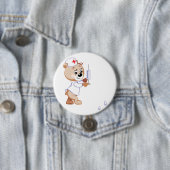 Teddybär-Krankenschwester-Knopf Button (Beispiel)